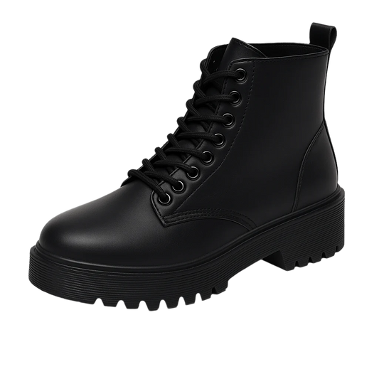 VB38 ANDRLTH WOMEN'S BLACK LEATHER BOOTS